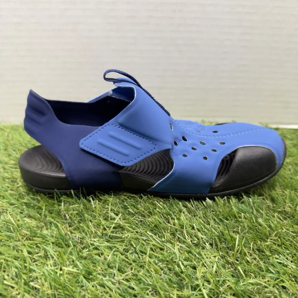 Nike Sunray Protect 2 PS Signal Blue Sandals 943826-403 Youth Size 1Y Kids